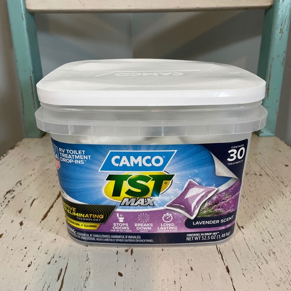 Camco Other - Camco TST Max RV Toilet Treatment Drop-Ins Lavender Scent 27 Count 41653 READ